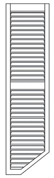 2 Equal Sections with Rake Bottom